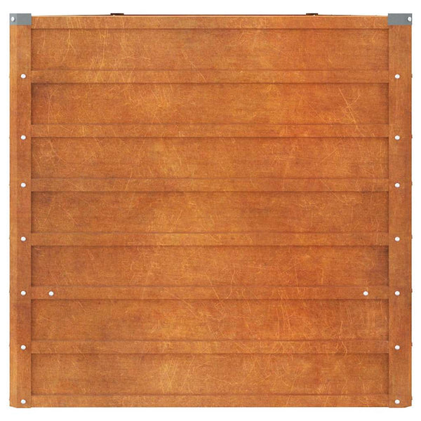 vidaXL Rusty Raised Garden Bed 400x80x77 cm Corten Steel