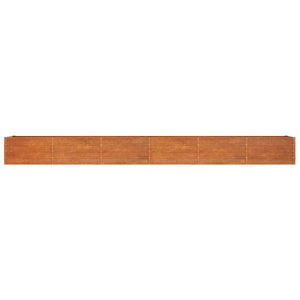 vidaXL Raised Garden Bed Rusty 480x80x45 cm Corten Steel
