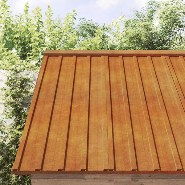 vidaXL Roof Panels 12 pcs. Rusty 60x44 cm Corten Steel
