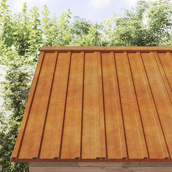vidaXL Roofing Panels 12 pcs. Rusty 80x44 cm Corten Steel