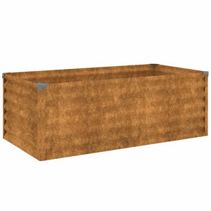 vidaXL Garden Raised Bed 100 x 50 x 36 cm Corten Steel