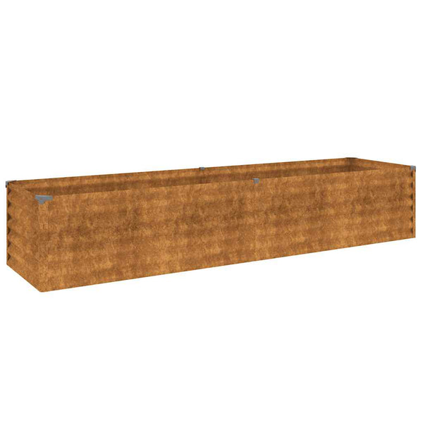 vidaXL Garden Raised Bed 194 x 50 x 36 cm Corten Steel