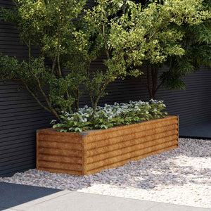 vidaXL Garden Raised Bed 194 x 50 x 36 cm Corten Steel