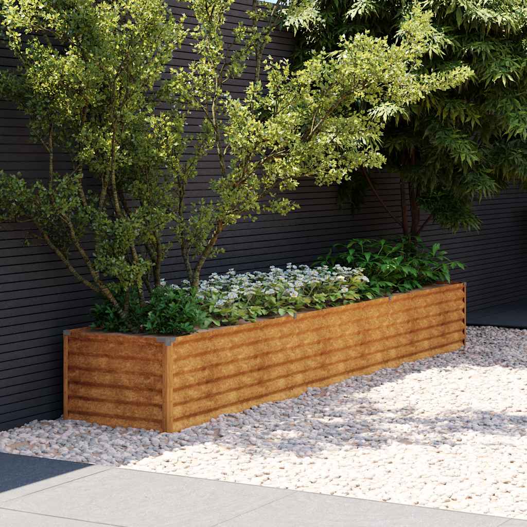 vidaXL Garden Raised Bed 291 x 50 x 36 cm Corten Steel