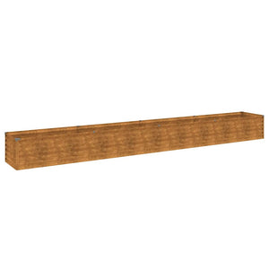 vidaXL Garden Raised Bed 386 x 50 x 36 cm Corten Steel