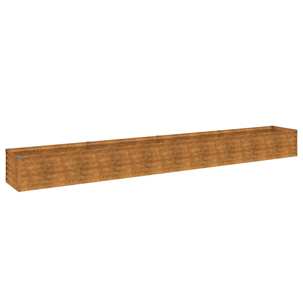 vidaXL Garden Raised Bed 386 x 50 x 36 cm Corten Steel