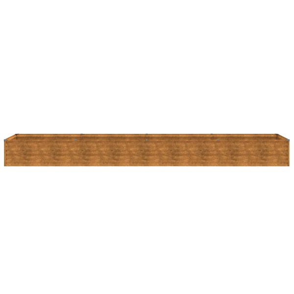 vidaXL Garden Raised Bed 386 x 50 x 36 cm Corten Steel