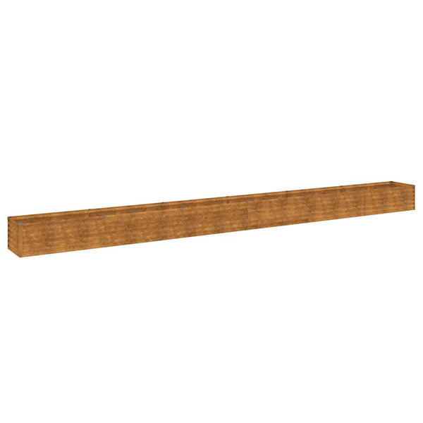 vidaXL Garden Raised Bed 580 x 50 x 36 cm Corten Steel