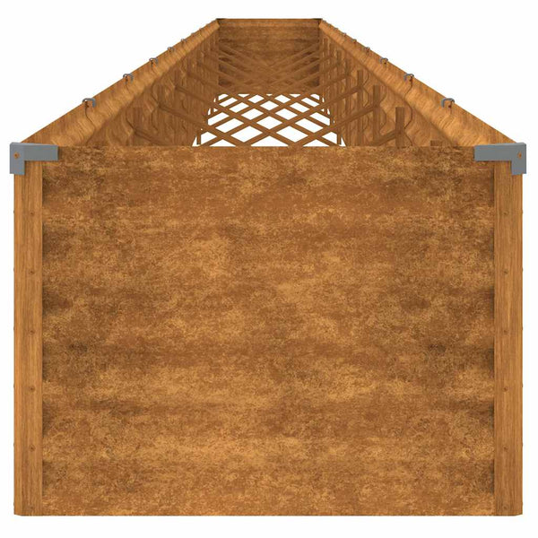 vidaXL Raised Garden Bed 960x50x36 cm Corten Steel