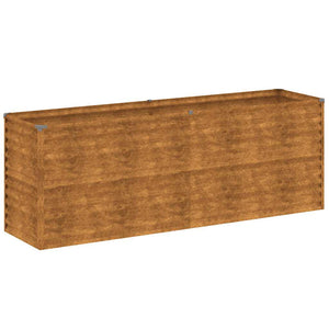 vidaXL Garden Raised Bed 196 x 50 x 69 cm Corten Steel