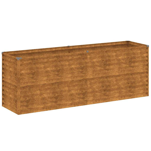 vidaXL Garden Raised Bed 196 x 50 x 69 cm Corten Steel