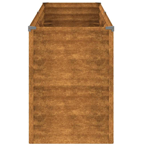 vidaXL Garden Raised Bed 196 x 50 x 69 cm Corten Steel