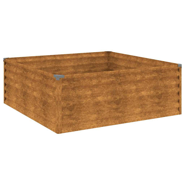 vidaXL Raised Garden Bed 100x100x36 cm Corten Steel