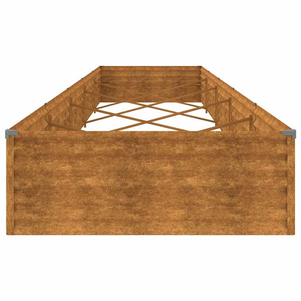 vidaXL Raised Garden Bed 482x100x36 cm Corten Steel