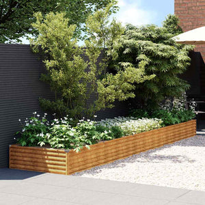 vidaXL Raised Garden Bed 482x100x36 cm Corten Steel