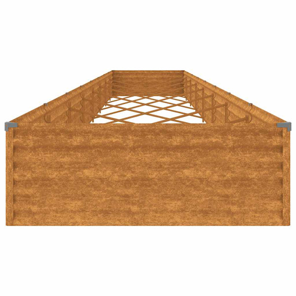 vidaXL Raised Garden Bed 770x100x36 cm Corten Steel