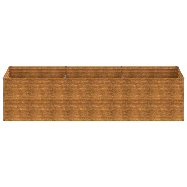 vidaXL Raised Garden Bed 290x100x69 cm Corten Steel