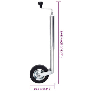 vidaXL Trailer Jockey Wheel 48 mm Galvanized Steel