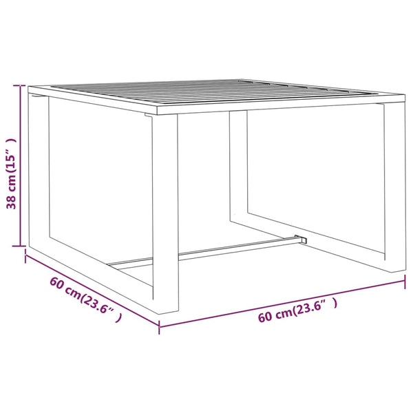 vidaXL 3-Piece Garden Lounge Set with Cushions Aluminum Anthracite