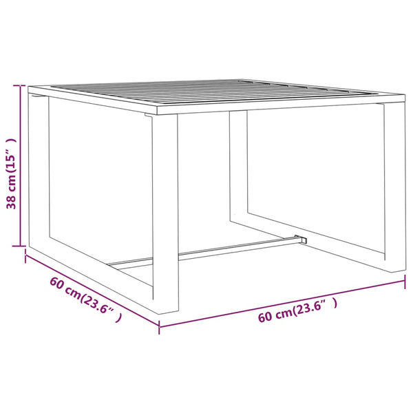 vidaXL 3-Piece Garden Lounge Set with Cushions Aluminum Anthracite