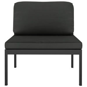 vidaXL 3-Piece Garden Lounge Set with Cushions Aluminum Anthracite
