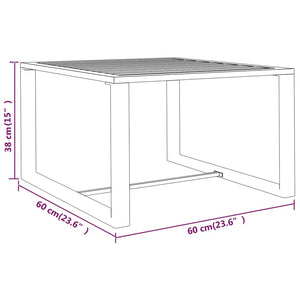 vidaXL 9-piece Garden Lounge Set with Cushions Aluminum Anthracite