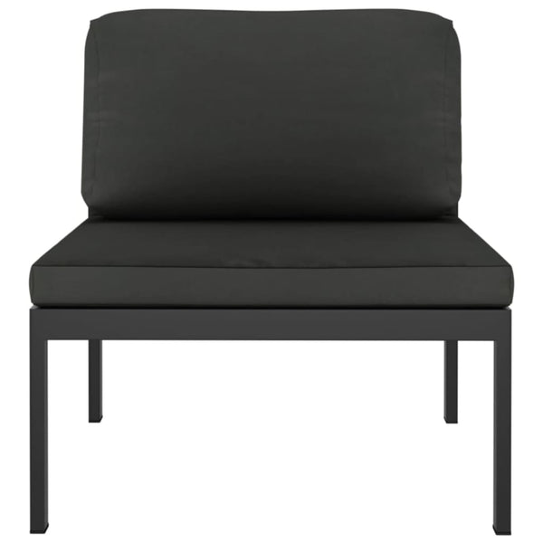 vidaXL 10-Piece Garden Lounge Set with Cushions Aluminum Anthracite