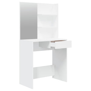 Schminktisch mit Spiegel, Weiß, 74,5 cm