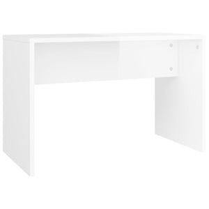 vidaXL Dressing Table Stool High-Gloss White 70x35x45 cm Engineered Wood