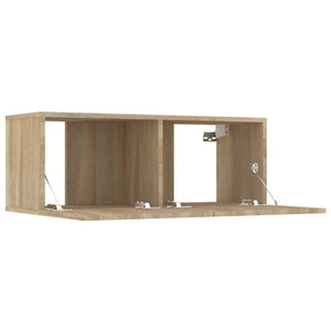 vidaXL TV Cabinets 2 pcs. Sonoma Oak 80x30x30 cm Engineered Wood
