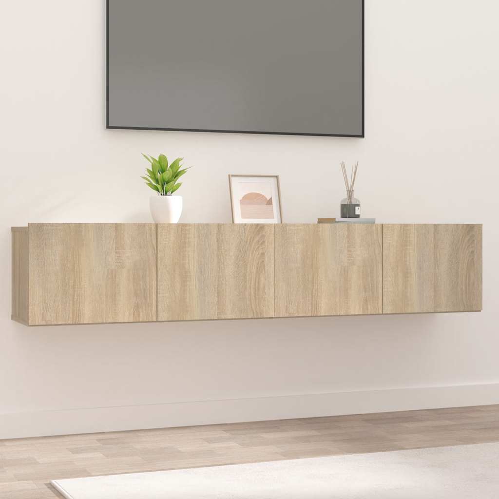 vidaXL TV Cabinets 2 pcs. Sonoma Oak 80x30x30 cm Engineered Wood