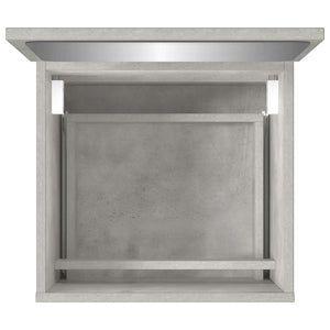 vidaXL Bathroom Cabinet with Mirror Concrete Grey Engineered Wood