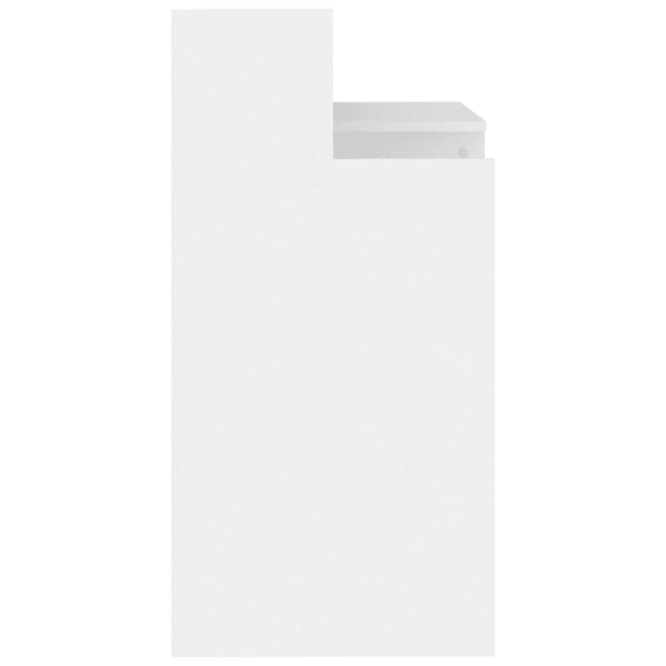 vidaXL Desk with LEDs White 97x45x90 cm Engineered Wood