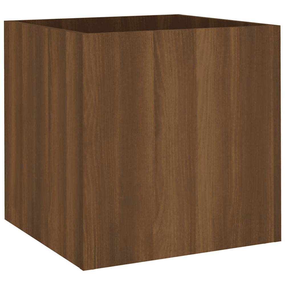 vidaXL Planter Brown Oak-Look 40x40x40 cm Engineered Wood