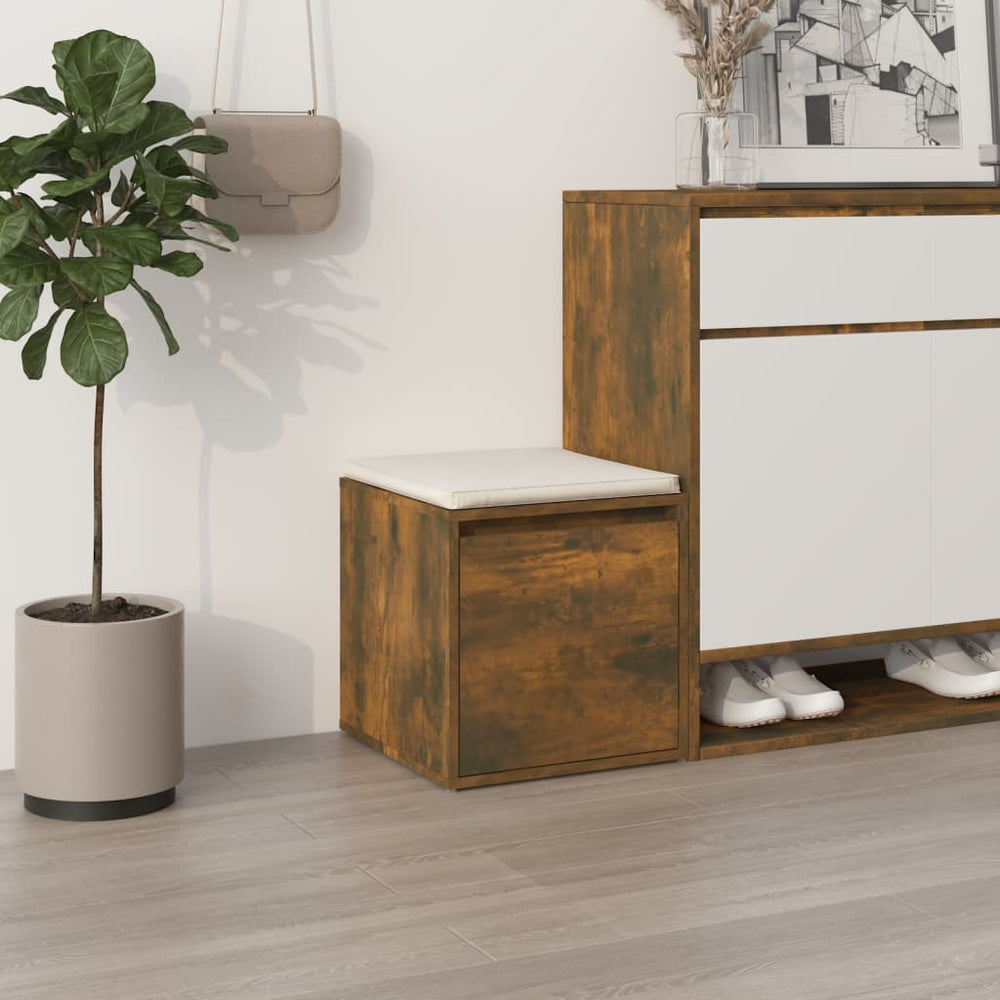 vidaXL Drawer Box Smoked Oak 40.5x40x40 cm Engineered Wood