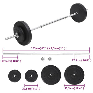 30 kg Langhantel Set