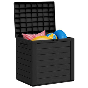 vidaXL Garden Storage Box Anthracite 58.5x46x55 cm Polypropylene