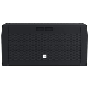 vidaXL Garden Storage Box Anthracite 119x48x60 cm Polypropylene