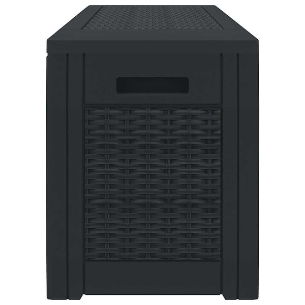 vidaXL Garden Storage Box Anthracite 119x48x60 cm Polypropylene