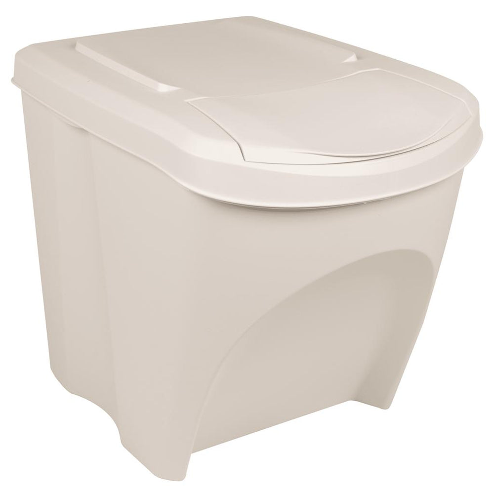 vidaXL Stackable Recycling Bins 3 pcs. White 75 L Polypropylene