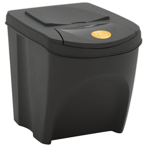 vidaXL Stackable Recycling Bins 4 pcs Grey 100 L Polypropylene