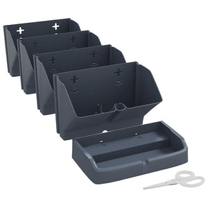 vidaXL 4-piece Vertical Planter Set Anthracite Polypropylene