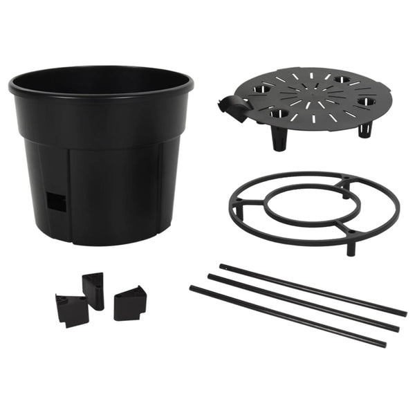 vidaXL Tomato Planter Anthracite Ø39x150 cm Polypropylene