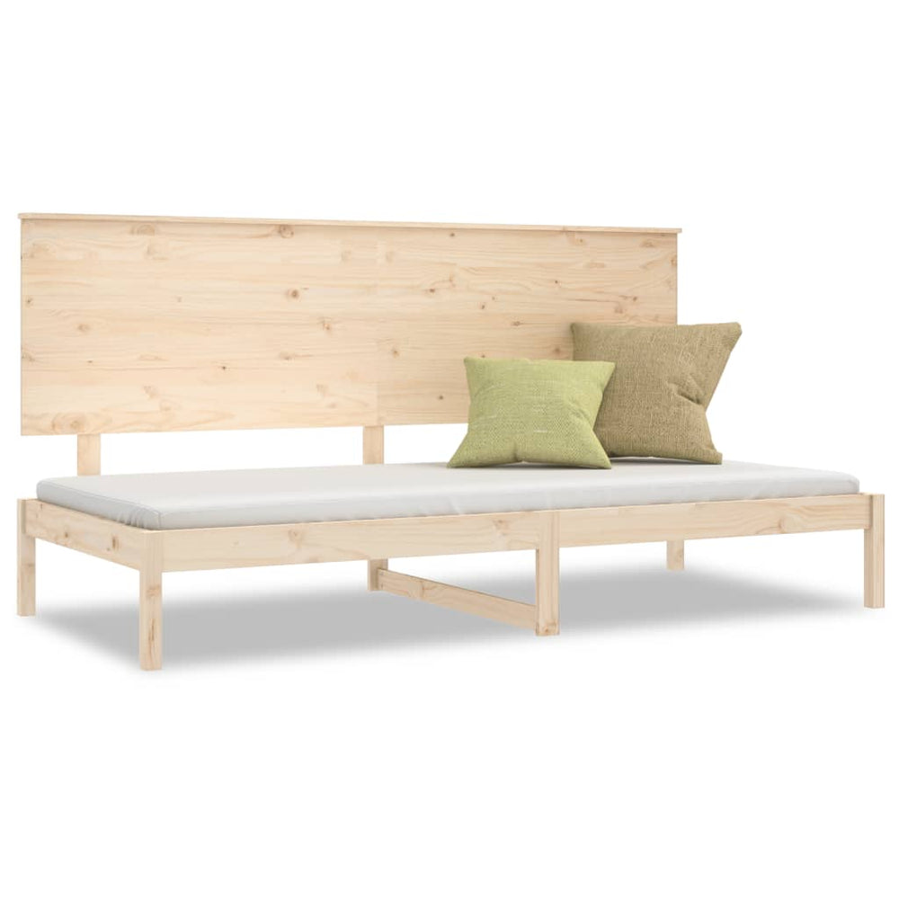 vidaXL Daybed Frame Without Mattress 90x200 cm Solid Pine Wood