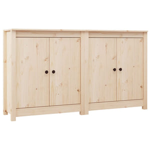 vidaXL Sideboards 2 pcs. 70x35x80 cm Solid Pine Wood