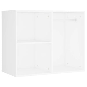 vidaXL Dressing Table Set with LED White Engineered Wood