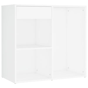 vidaXL Dressing Table Set with LED White Engineered Wood