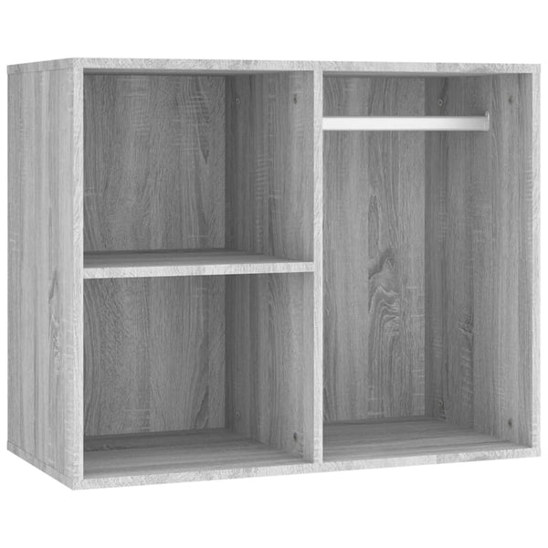 vidaXL Dressing Table Set with LED Grey Sonoma Engineered Wood