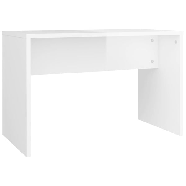 vidaXL Dressing Table Set High Gloss White 74.5x40x141 cm