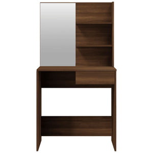vidaXL Dressing Table Set Brown Oak Effect 74.5x40x141 cm